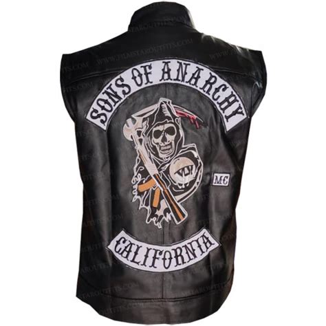 Jax Teller Sons Of Anarchy Leather Patches Vest