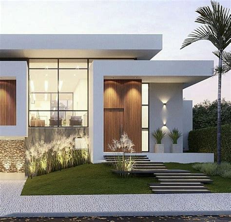 Pin by 𝙲𝚎𝚕𝚒 𝚂𝚘𝚘𝚕 on Fachadas de casas modernas de un piso Dream house exterior Facade house