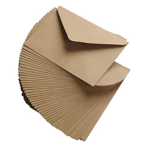 Pack Of 50 C6 Ribbed Kraft Envelopes Fleck Envelopes 114mm X 162mm By