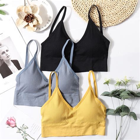 Sujetador Bralette inalámbrico de deporte para mujer lencería Sexy