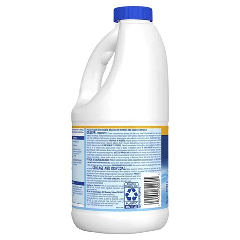 Clorox Disinfecting Bleach Regular 43 Ounce Bottle Bleach Meijer