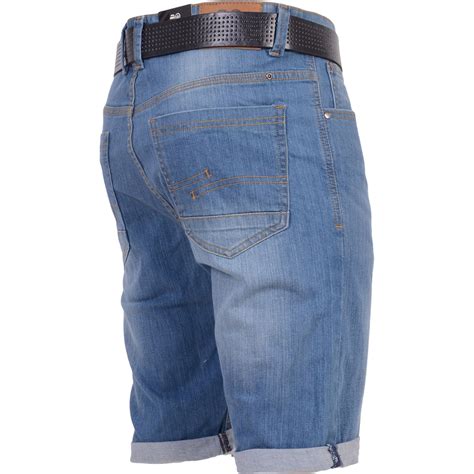 Mens Crosshatch Denim Shorts Stretch Regular Fit Half Jeans Pant Ebay