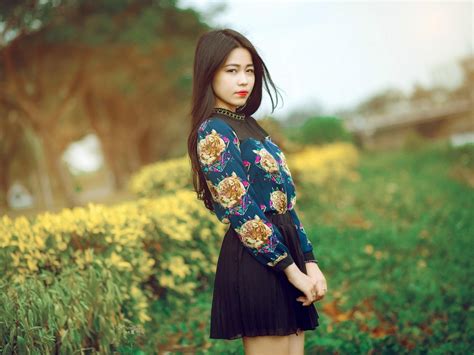 Brunette Model Asian Girl Fashion Hd Desktop Wallpaper Widescreen High Definition Fullscreen