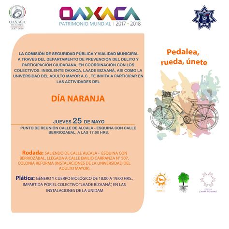 See 4 authoritative translations of la media naranja in english with example sentences and audio pronunciations. Invitan a rodada ciclista por "Día Naranja" | e-oaxaca.com ...