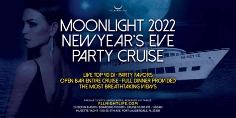 2022 Fort Lauderdale New Years Eve Party Pier Pressure Moonlight