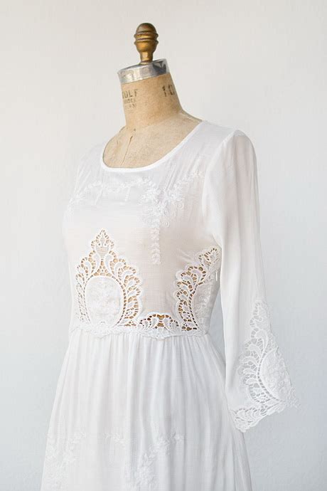 Vintage White Lace Dress Natalie