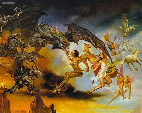 Good Vs Evil Fairies Demons Unicorns Angels Hd Wallpaper Peakpx