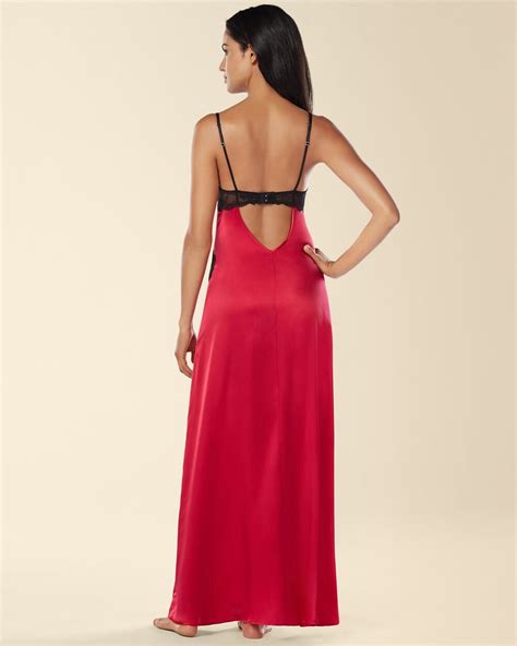 Luxe Folly Silk Nightgown Gorgeous Red Soma