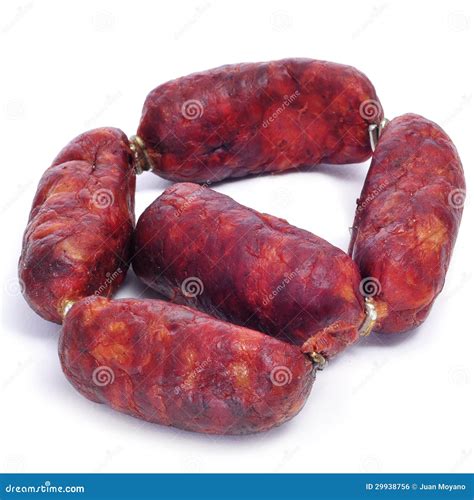 Spanish Chorizos Stock Photo Image Of Sausages Spiced 29938756