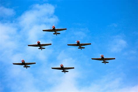 Six Aircrafts In Formation Flying In The Skies · Free Stock Photo