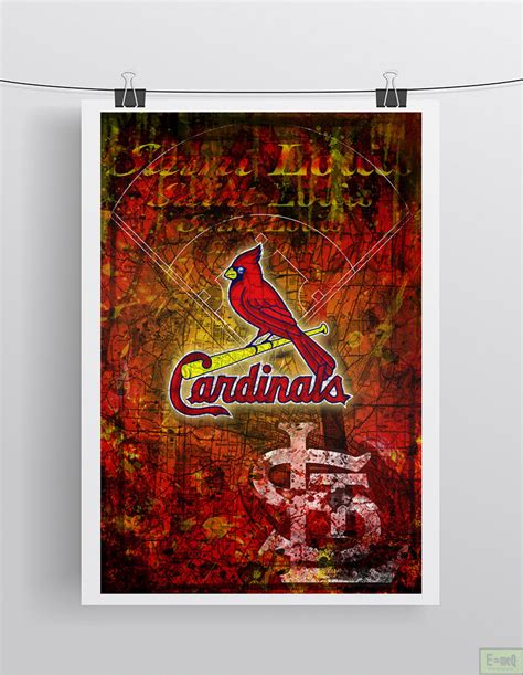 St Louis Cardinals Poster Saint Louis Cardinals Artwork T Cardin