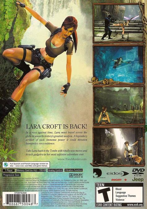 Tomb Raider Legend Sony Playstation 2 Game