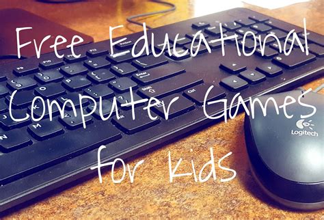 Already, scientists and the military use computer games to help simulate certain situations for research or training, he says. Free Educational Computer Games for Kids | Computer games ...