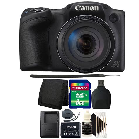 Canon Powershot Sx420 Is Digital Camera Black With Accessory Bundle