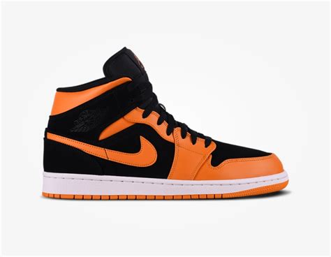 Download Air Jordan 1 Mid Orange Peel Hd Transparent Png