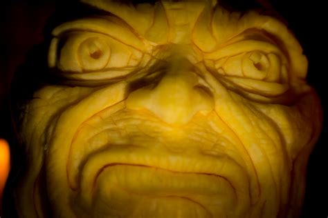 Monster Scary Faces Carved From Pumpkins Sand In Your Eye