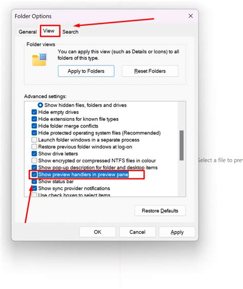 Windows 11 Preview Pane Not Working