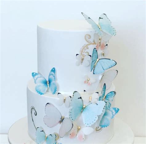Blue Butterfly Cake Topper Printable
