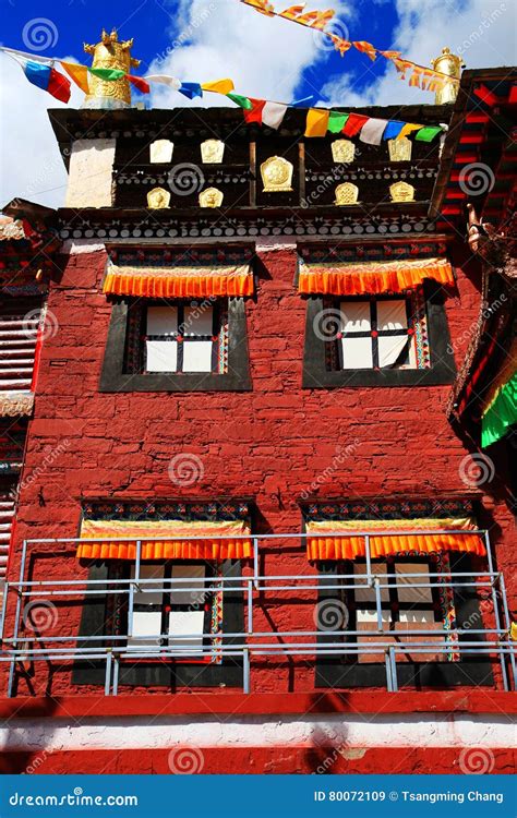 Tagong Temple A Famous Sakya Tibetan Buddhism Temple Stock Image