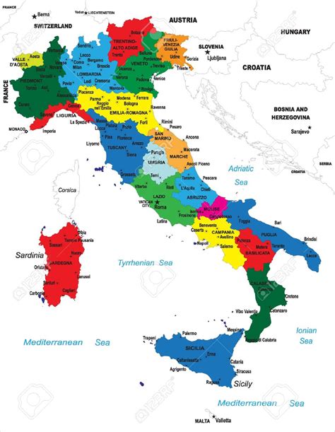 Administrative map of italy showing regions, provinces and communes.png 1,632 × 2,112; Italy: Florence, Rome & Venice | Study Abroad | Mesa ...