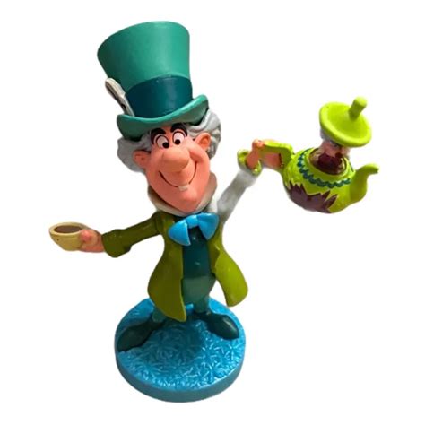 Alice In Wonderland Mad Hatter And Dormouse Pvc Cake Topper Figure Figurine Disney 16 50 Picclick