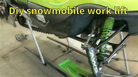 Diy Snowmobile Work Lift Youtube