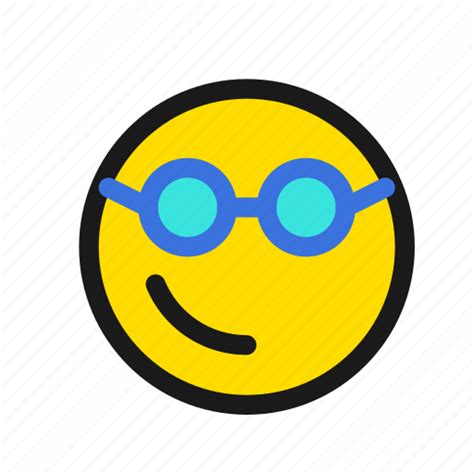Glasses Reading Smart Nerd Emoji Smiiley Emoticon Icon Download On Iconfinder
