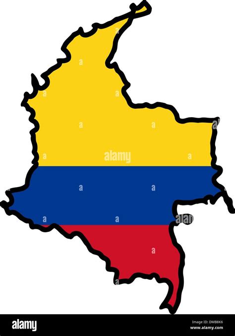 Siete Y Media Vueltas Y Vueltas Aumentar Bandera Y Mapa De Colombia