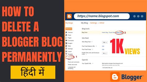 How To Delete A Blogger Blog Permanently Delete Blogger Account Remove Blogger Website In
