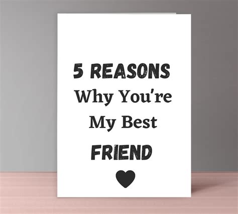 5 reasons why you re my best friend best friend birthday etsy