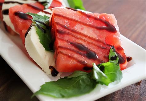 Easy Watermelon Caprese Recipe What About Watermelon