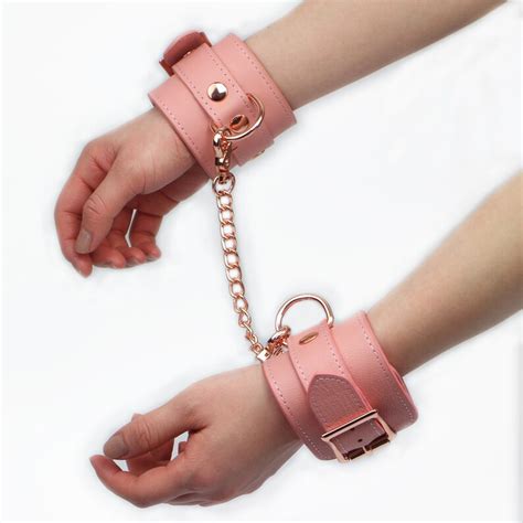 Special Pink Thick Leather Bondage Set Collar With Leash Etsy