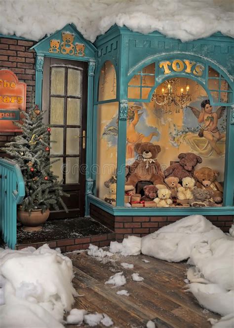 Vintage Toy Store Royalty Free Stock Images Christmas Toy Shop