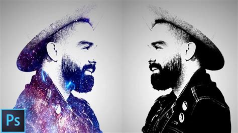 How To Add Galaxy Effect In Photoshop Galaxy Logo Design From Face