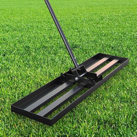 Gaw Black Lawn Leveling Rake 40 X 10 72ft Handle Heavy