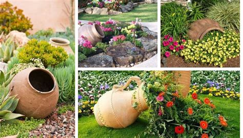 Clay Pots Decorative Stone And Flowers 28 Ideas For The Most