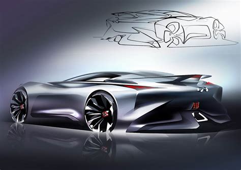 Infiniti Concept Vision Gran Turismo Design Sketch Car Body Design