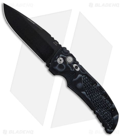 Hogue Knives Ex A01 Automatic Knife Black G 10 4 Black Blade Hq