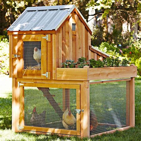 cedar chicken coop and run with garden planter chicken coop run portable chicken coop
