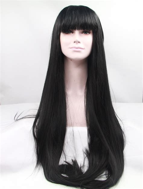 Straight Long 42 Inches Flexibility Glue Less Lace Wig