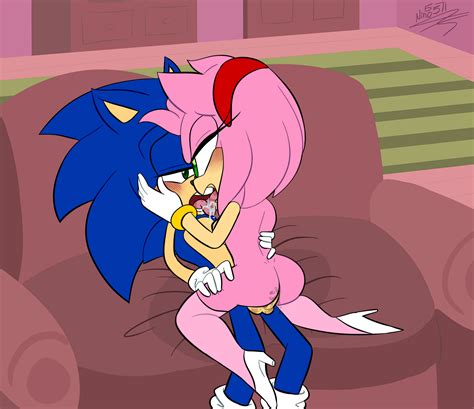 Rule 34 Amy Rose Nino5571 Sonamy Sonic Series Sonic The Hedgehog Vaginal Penetration Vaginal