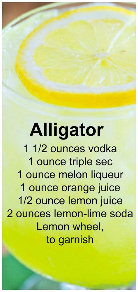 Nonalcoholic melon liquer / check spelling or type a new query. Alligator Recipe ~ vodka, triple sec, melon liqueur ...