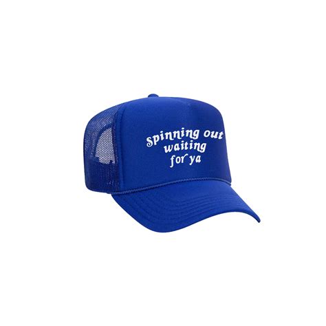 Spinning Out Waiting For Ya Blue Trucker Hat Harry Styles Eu