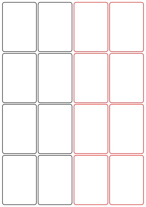 8 Best Blank Playing Card Printable Template For Word