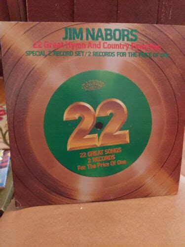 Country 2 Disc Lp Jim Nabors 22 Great Hymn And Country Favorites On