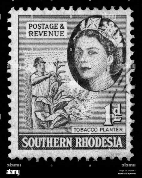 Stamp Print In Southern Rhodesia Stock Photo Alamy