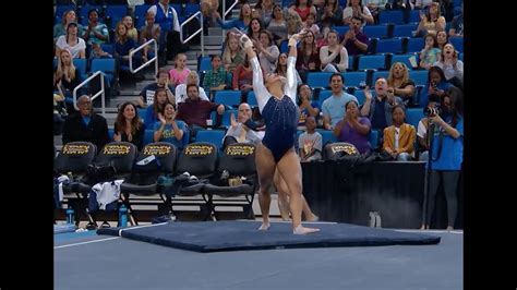 Highlight Angi Cipras Stellar Floor Routine Brings Home Win For Ucla