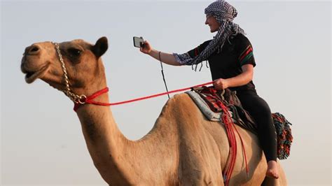 Ellas También Montan En Camello En Emiratos Árabes Unidos