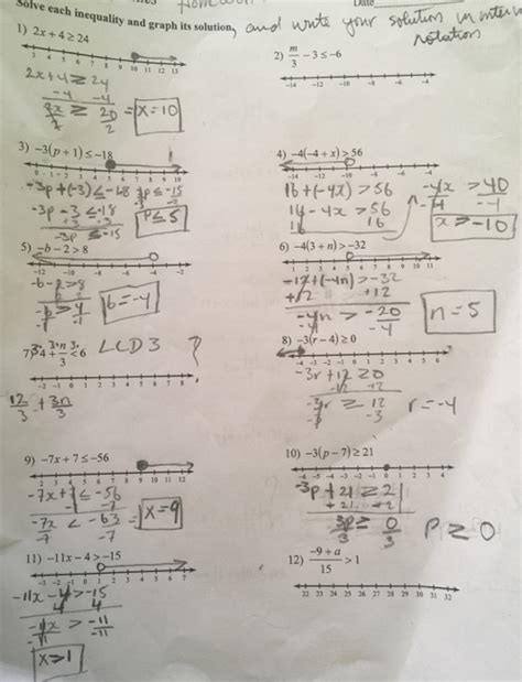 Solving and graphing inequalities worksheet answer key pdf algebra 2 home > worksheet > solving and graphing inequalities worksheet answer key pdf algebra 2 published at saturday, august 21st 2021, 03:08:43 am. Solved: Solve Each Inequality And Graph Its Solution, And ...