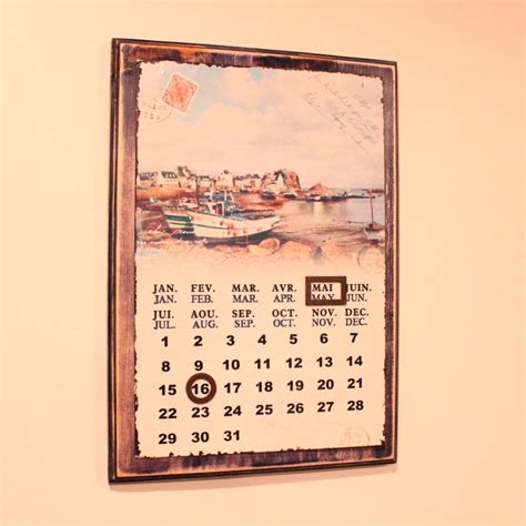 Magnetic Nautical Wall Calendar By Mgdwoodworking On Etsy
